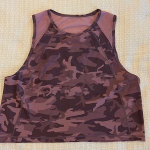 Lululemon sculpt cropped tank top